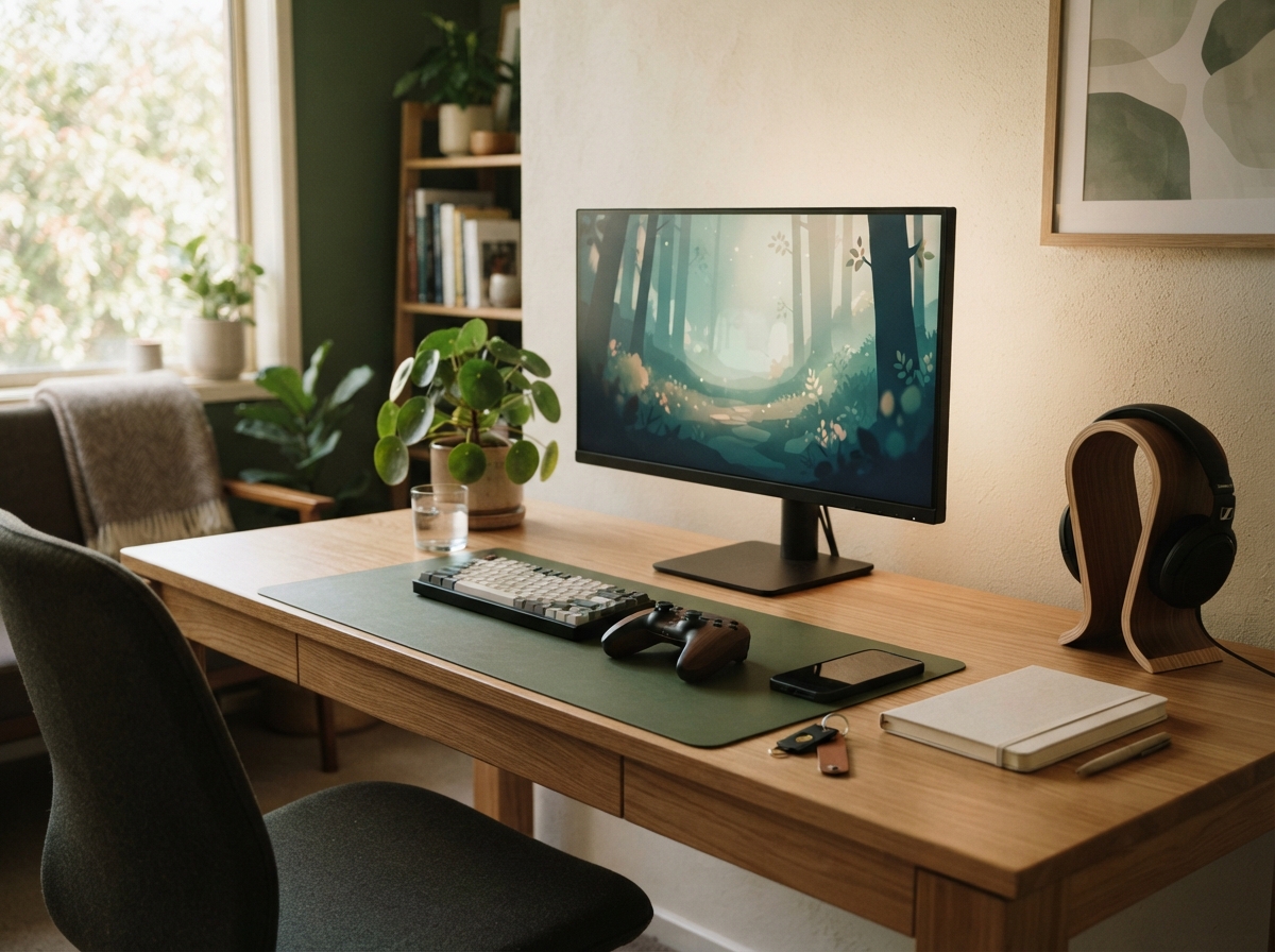 Gaming desk used to illustrate safer play